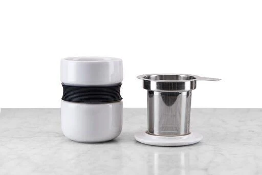 Curve Asian Style Tea Cup w/ Infuser 12oz by FORLIFE - Image 3